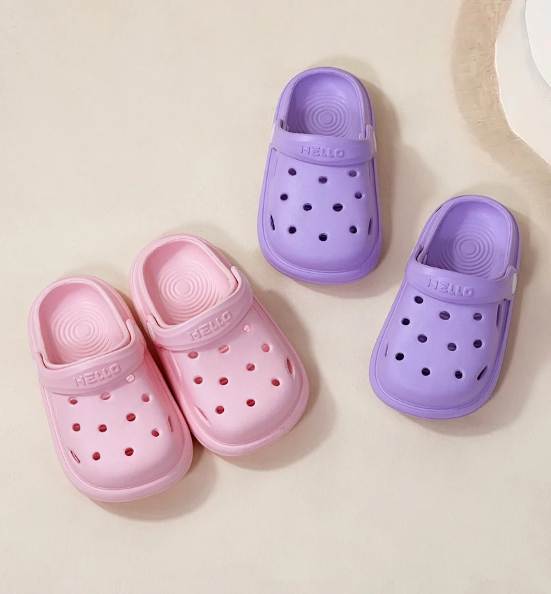 Fashion Waterproof Slippers Children Sandals Summer Outdoor Slides Soft Sole Garden Shoes Indoor Clogs Sandals For Boys & Girls