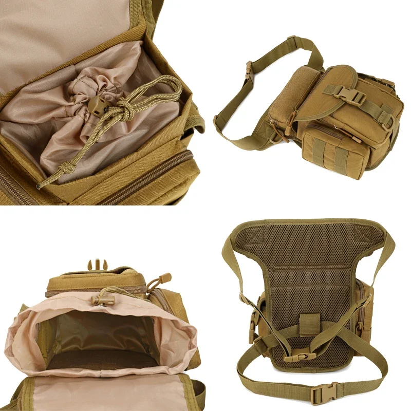 Tactical Drop Leg Bag Tool Fanny Thigh Pack Hunting Bag Waist Pack Motorcycle Riding Men Molle Waist Packs