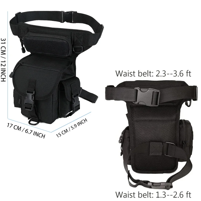 Tactical Drop Leg Bag Tool Fanny Thigh Pack Hunting Bag Waist Pack Motorcycle Riding Men Molle Waist Packs