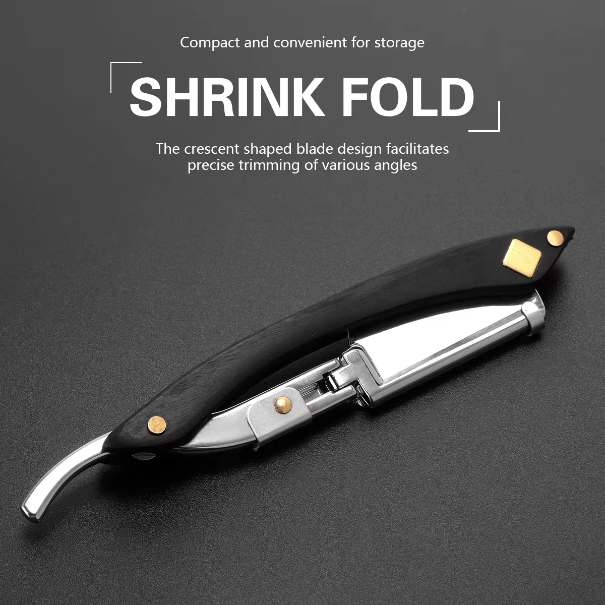 Barber Shop Men's Foldable Manual Shaver Stainless Steel Shaver Straight Shaving Sharp Shaver Hairdressing Styling Tools