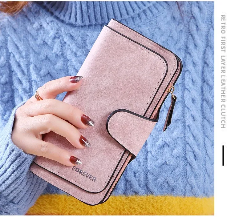 Alice in Wonderland Buckle Women Wallets Long Leather Top Quality 15 Card Holder Classic Female Purse Zipper Wallet For Ladies