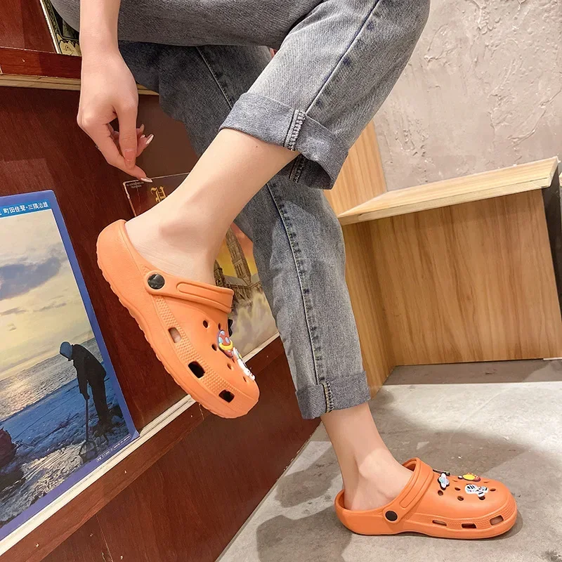 2025 New Summer Women Waterproof Slippers Summer Outdoor Women Slides Soft Sole Garden Shoes Indoor Classic Nursing Clogs Sandal