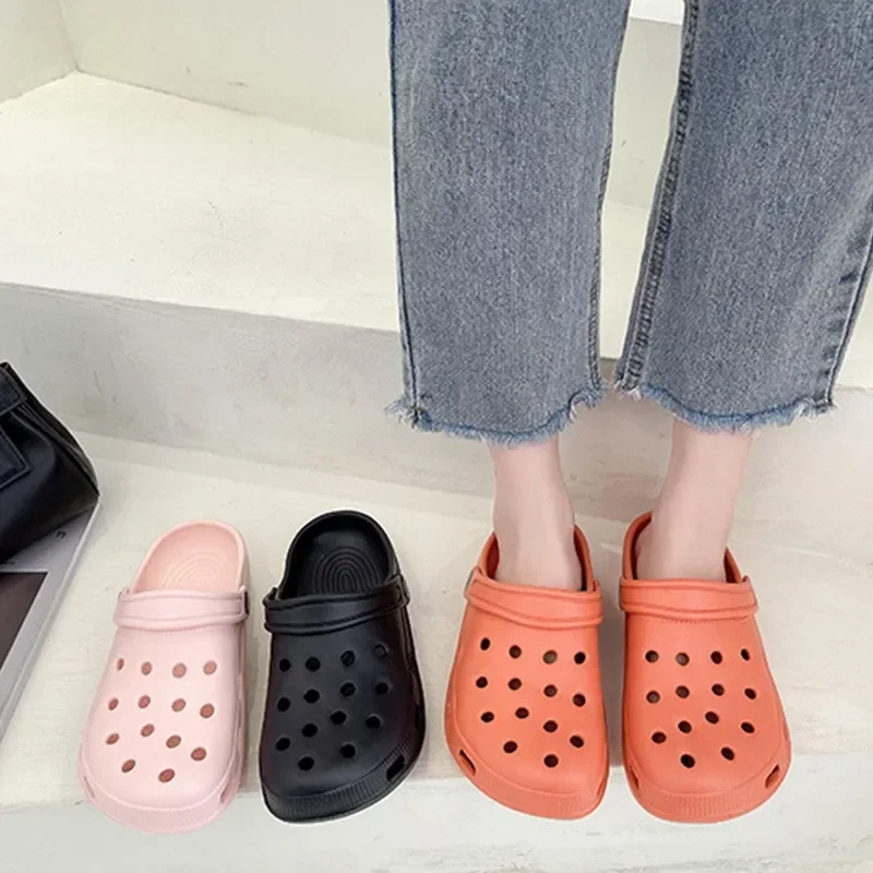 2025 New Summer Women Waterproof Slippers Summer Outdoor Women Slides Soft Sole Garden Shoes Indoor Classic Nursing Clogs Sandal