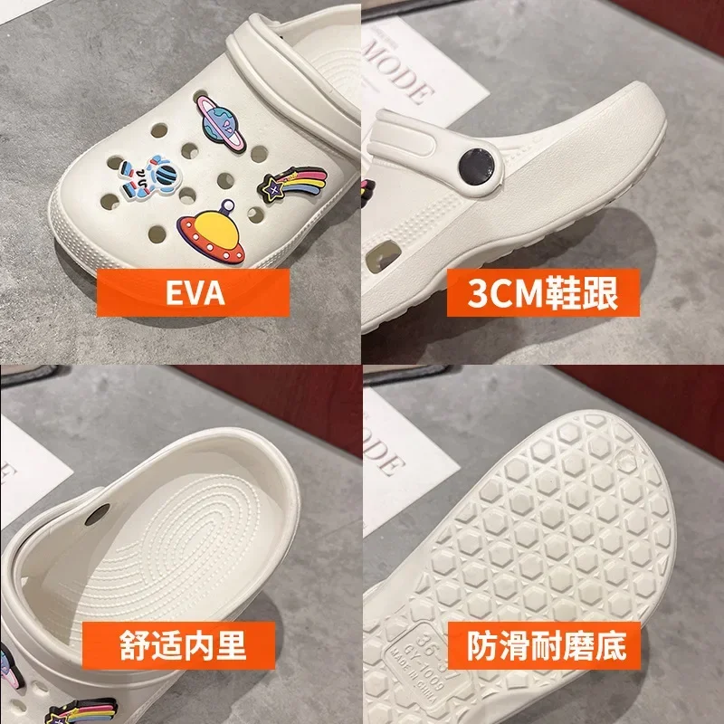 2025 New Summer Women Waterproof Slippers Summer Outdoor Women Slides Soft Sole Garden Shoes Indoor Classic Nursing Clogs Sandal