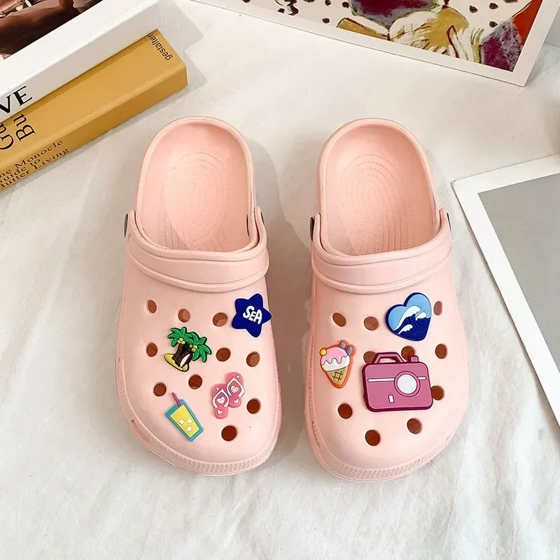 2025 New Summer Women Waterproof Slippers Summer Outdoor Women Slides Soft Sole Garden Shoes Indoor Classic Nursing Clogs Sandal