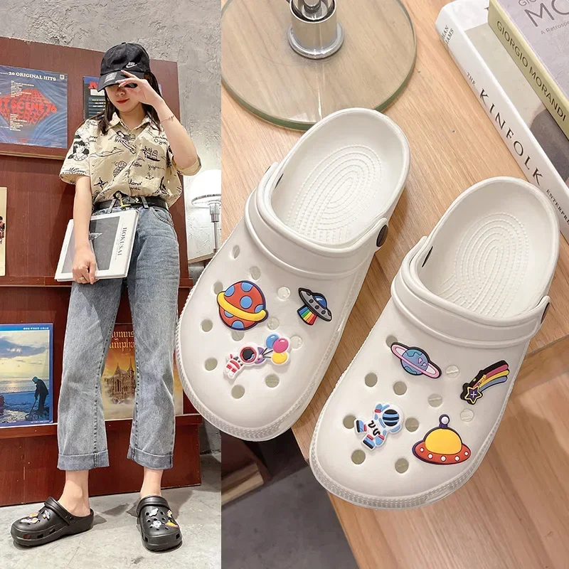 2025 New Summer Women Waterproof Slippers Summer Outdoor Women Slides Soft Sole Garden Shoes Indoor Classic Nursing Clogs Sandal