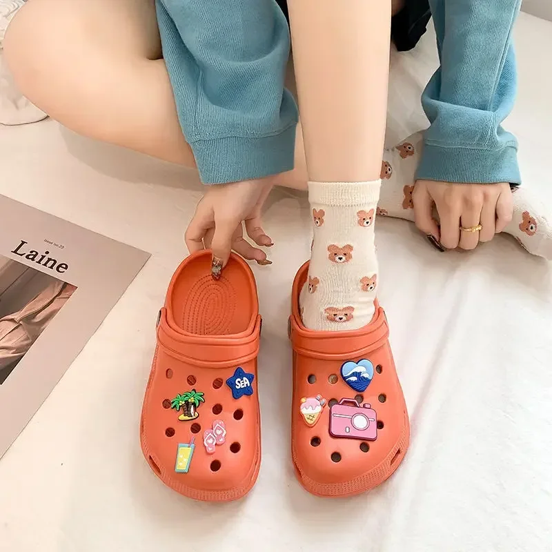 2025 New Summer Women Waterproof Slippers Summer Outdoor Women Slides Soft Sole Garden Shoes Indoor Classic Nursing Clogs Sandal