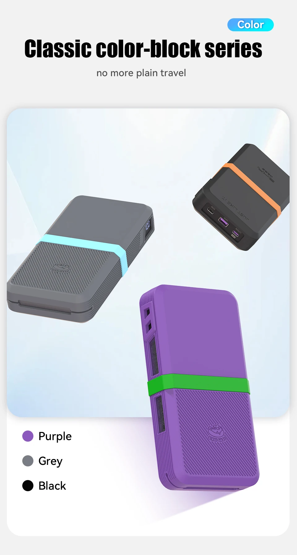 SIKAI Silicone Case for UGREEN 145W 25000mAh Power Bank Shockproof Cover with Precise Cutouts