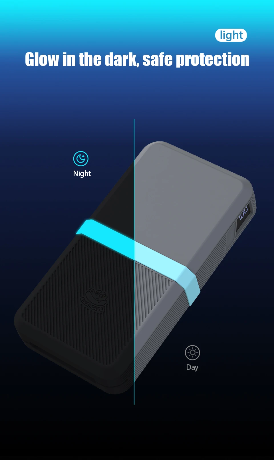 SIKAI Silicone Case for UGREEN 145W 25000mAh Power Bank Shockproof Cover with Precise Cutouts