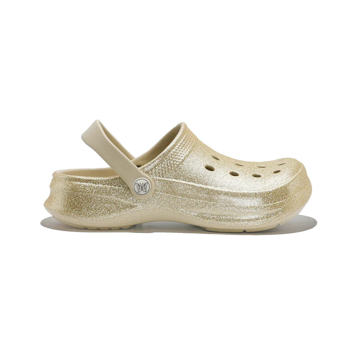 Glitter Clog, Lightweight EVA Garden Shoes, Waterproof Slip-Resistant Sandals, Comfortable Slip-On Shoes for Indoor Outdoor 816