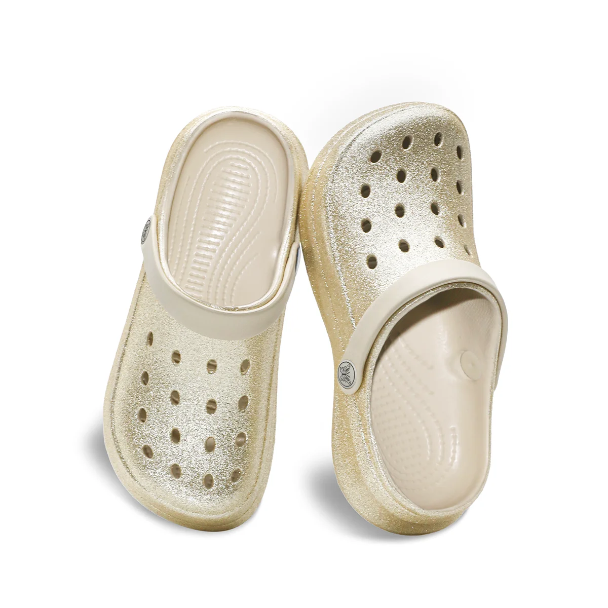 Glitter Clog, Lightweight EVA Garden Shoes, Waterproof Slip-Resistant Sandals, Comfortable Slip-On Shoes for Indoor Outdoor 816