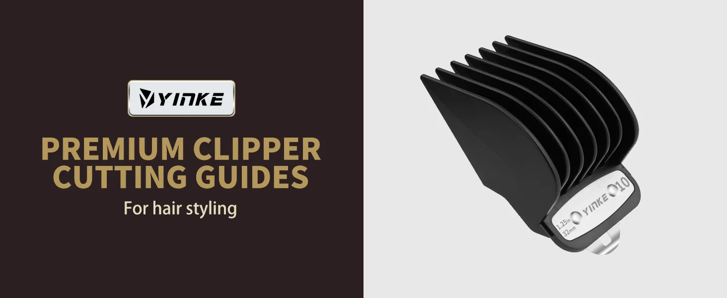 3Pcs Metal Clip Clipper Guards for Wahl, 1.25/1.5/2 Inch Durable Hair Cutting Combs, Fits Most Trimmers for Various Hairstyles