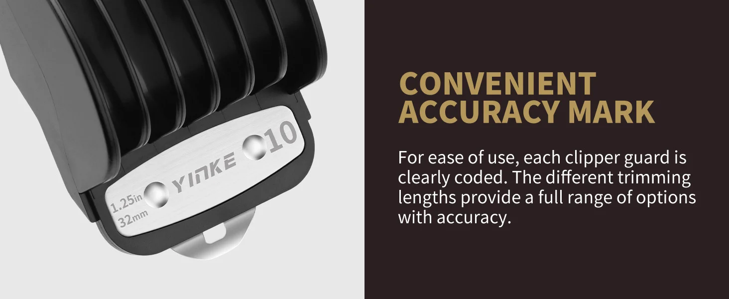 3Pcs Metal Clip Clipper Guards for Wahl, 1.25/1.5/2 Inch Durable Hair Cutting Combs, Fits Most Trimmers for Various Hairstyles