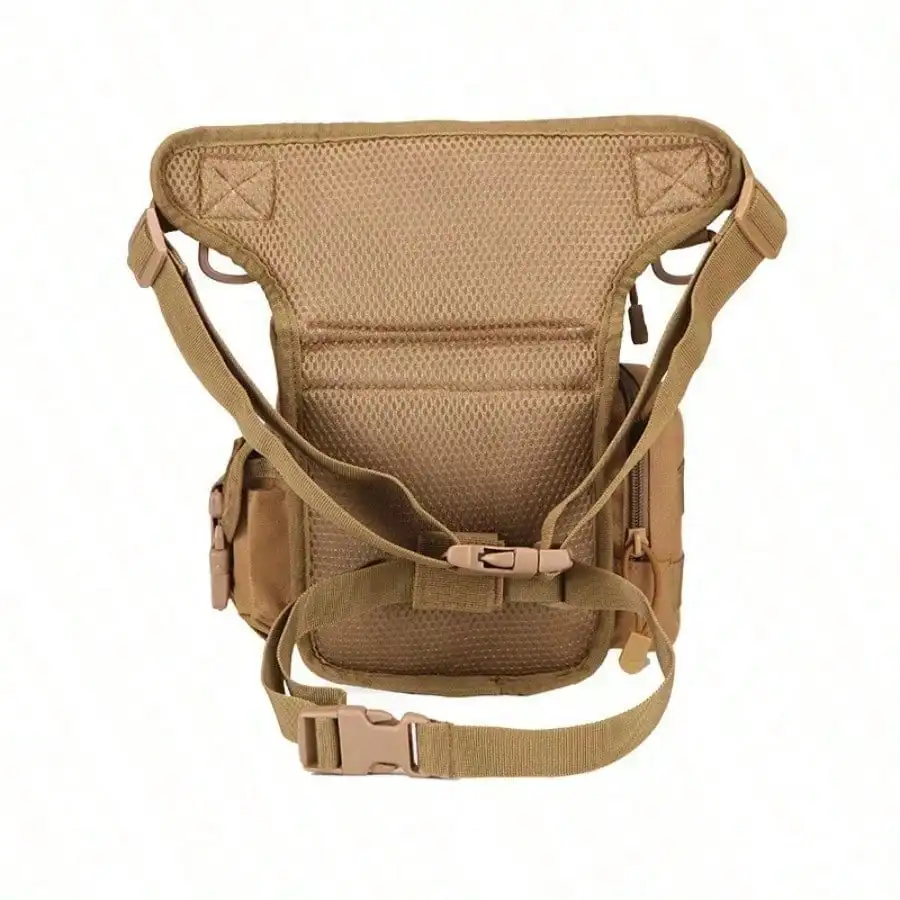 Tactical Drop Leg Pouch Bag Type B Cross Over Leg Rig Outdoor Bike Cycling Hiking Thigh Bag