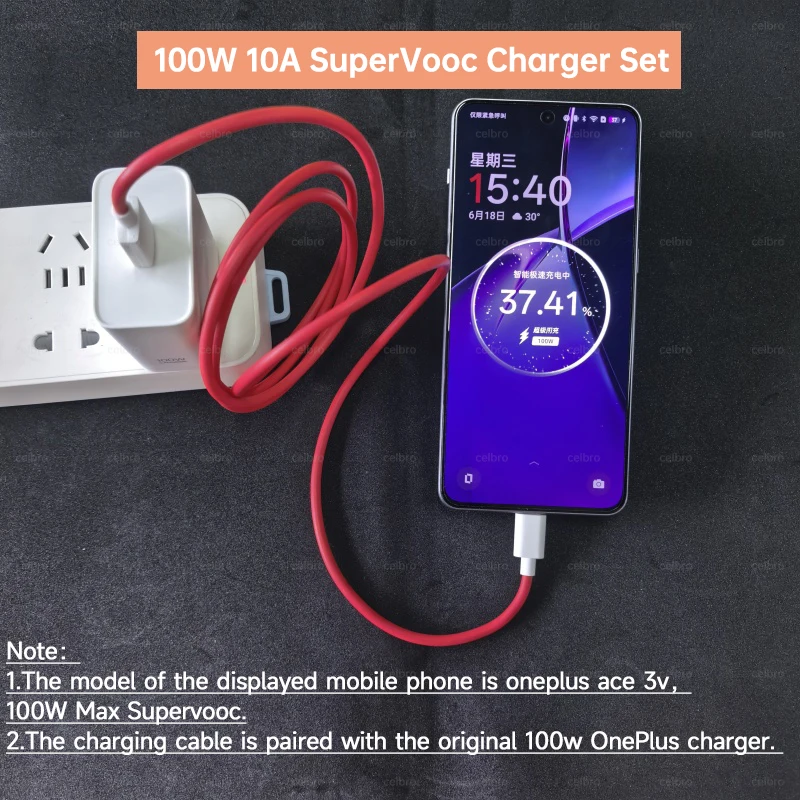 Oneplus Charger Original 100W 80W USB Adapter SUPERVOOC Type C 10A Cable For Oppo Realme Fast Chargers One Plus 15 13 12 11 Pro
