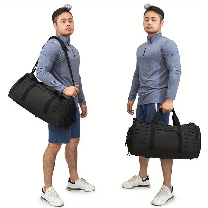 40L Sport Gym Bag Tactical Travel Duffle Bag For Men Fitness Training Bag With Shoe Basketball Outdoor Weekender Bags