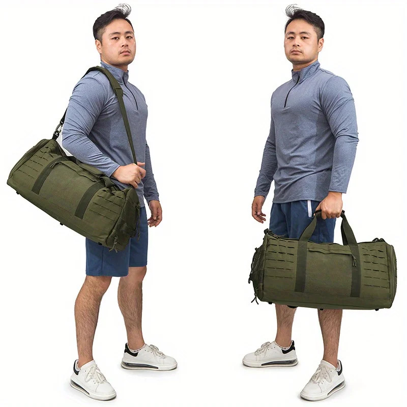 40L Sport Gym Bag Tactical Travel Duffle Bag For Men Fitness Training Bag With Shoe Basketball Outdoor Weekender Bags