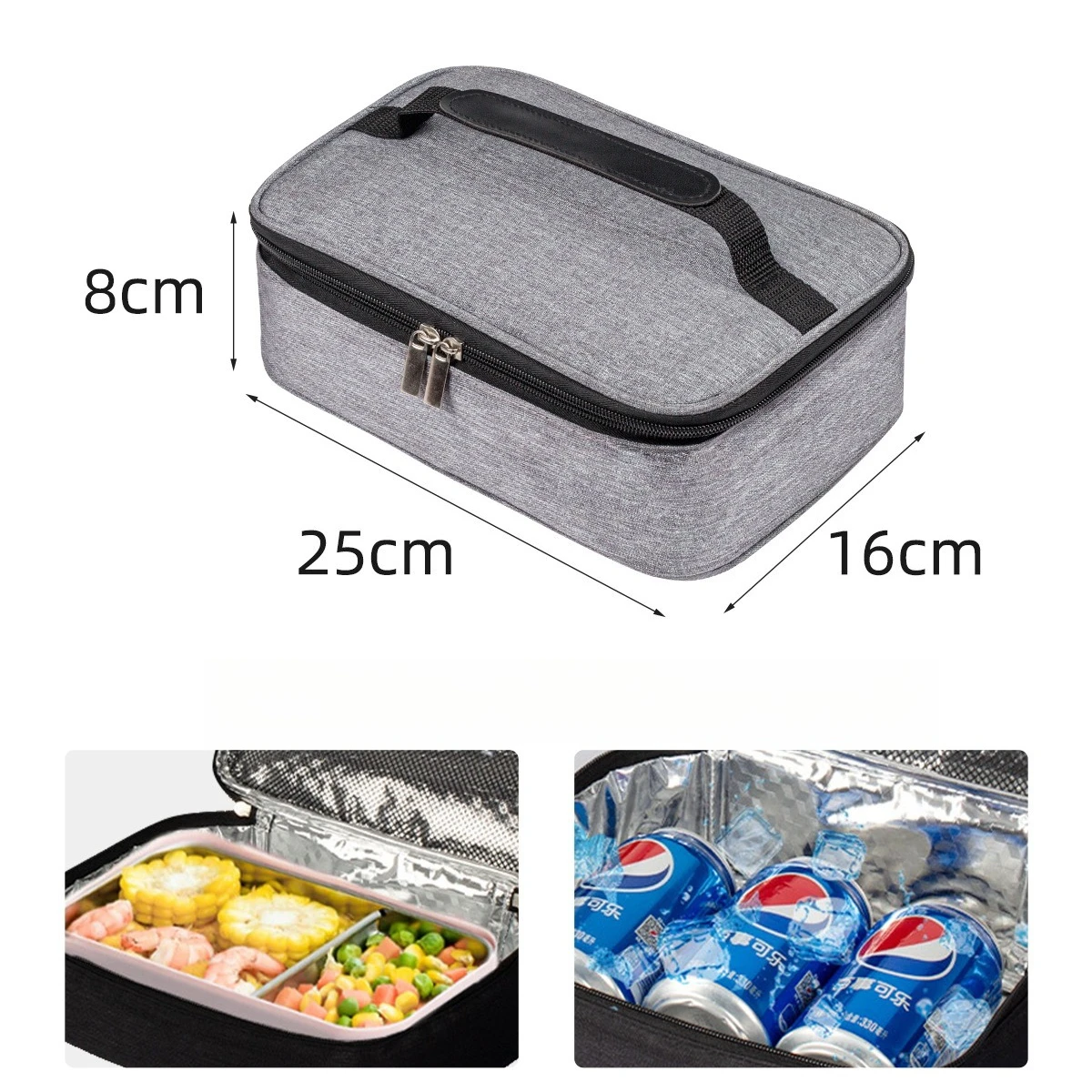 Thickened aluminum foil lunch bag portable lunch bag school office lunch bag