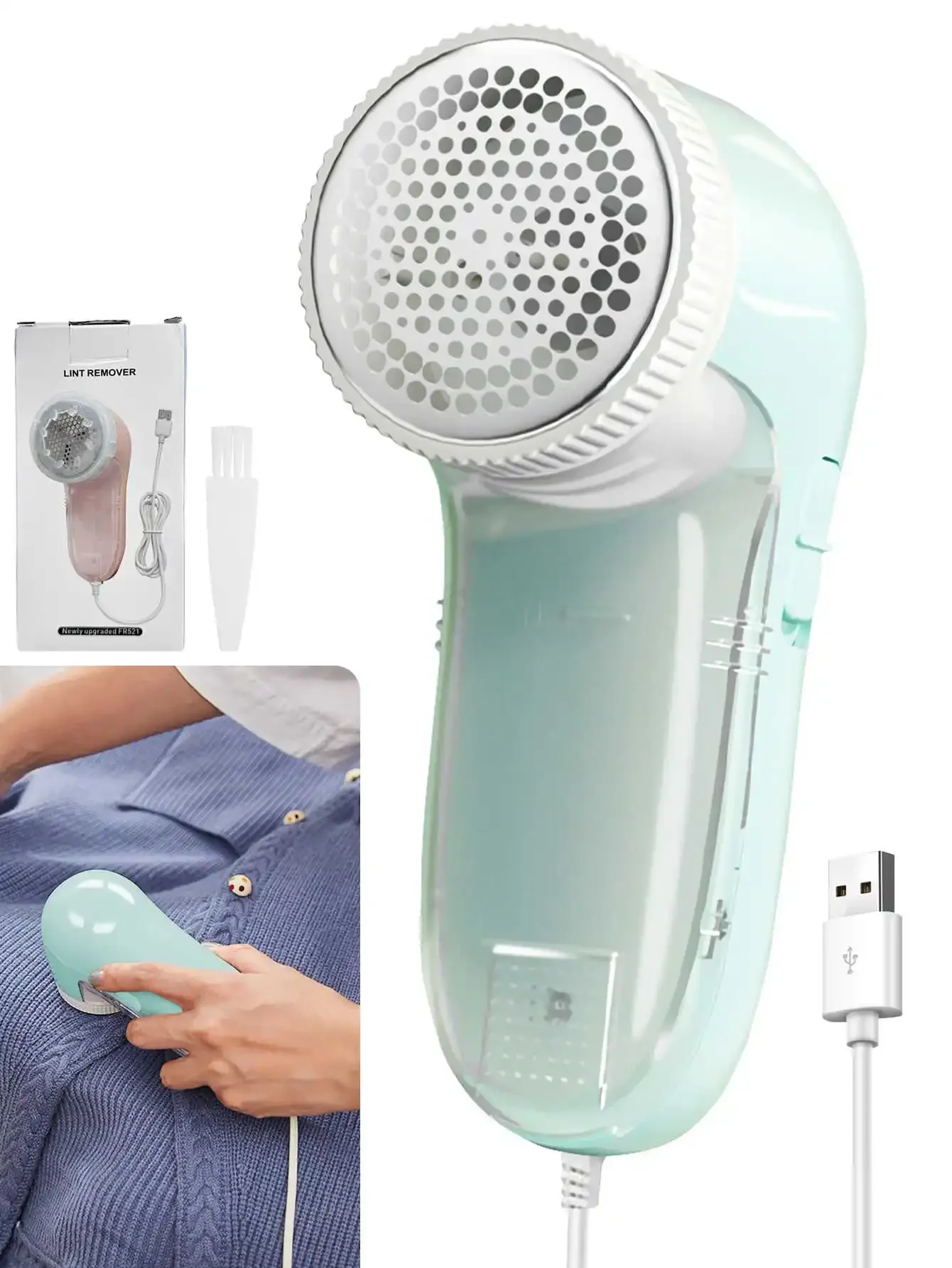 Household Clothing Shaver Fabric Remover USB Electric Fluff Portable Brush Blade Professional Lint Remover Trimmer Professional