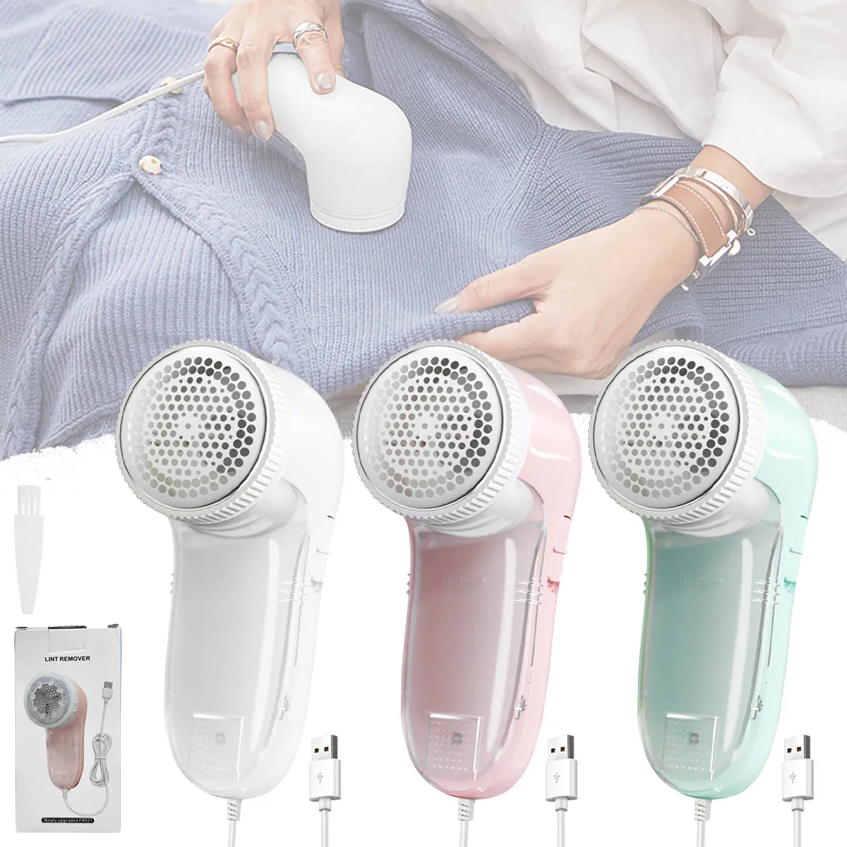 Household Clothing Shaver Fabric Remover USB Electric Fluff Portable Brush Blade Professional Lint Remover Trimmer Professional