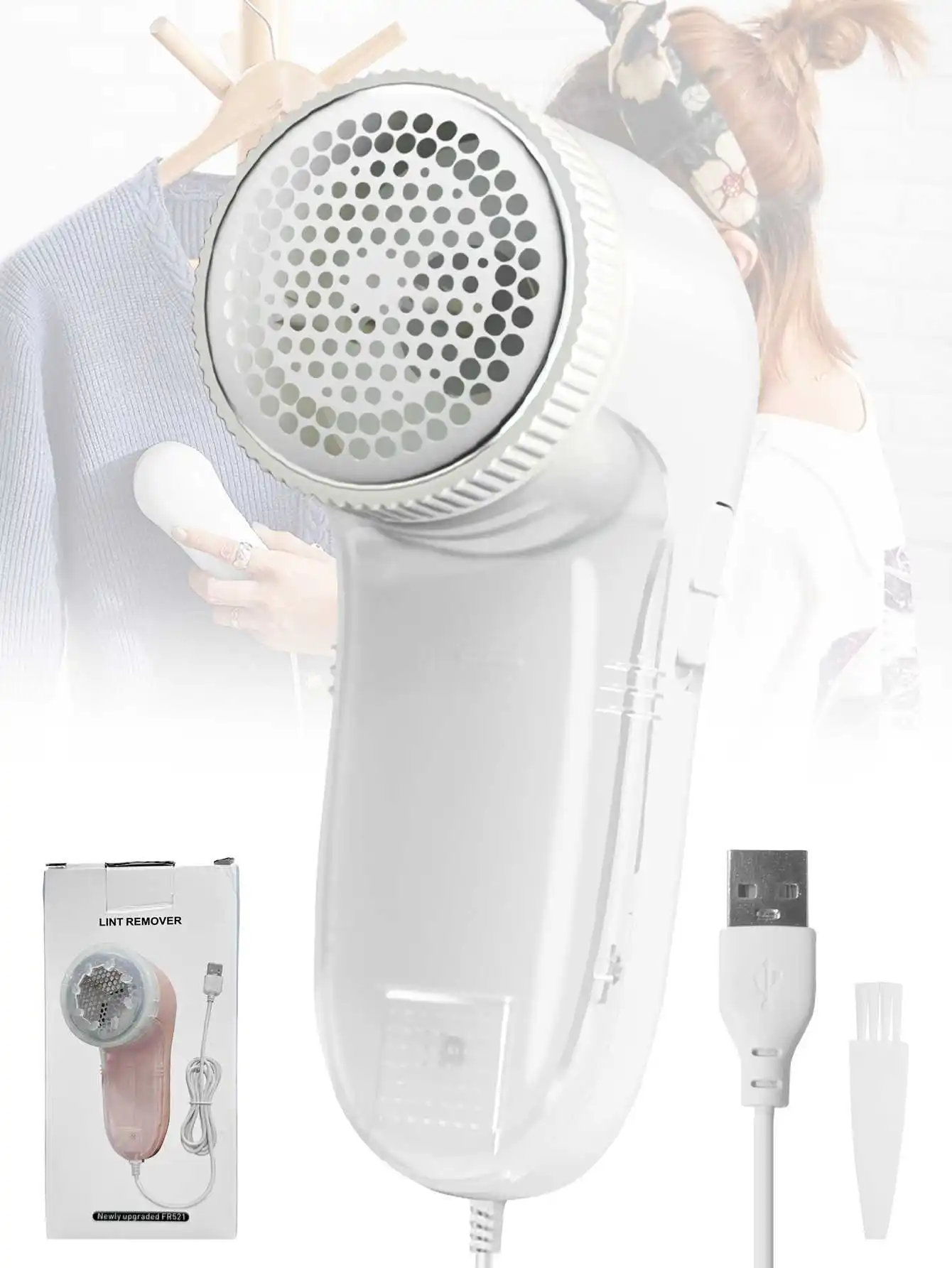 Household Clothing Shaver Fabric Remover USB Electric Fluff Portable Brush Blade Professional Lint Remover Trimmer Professional