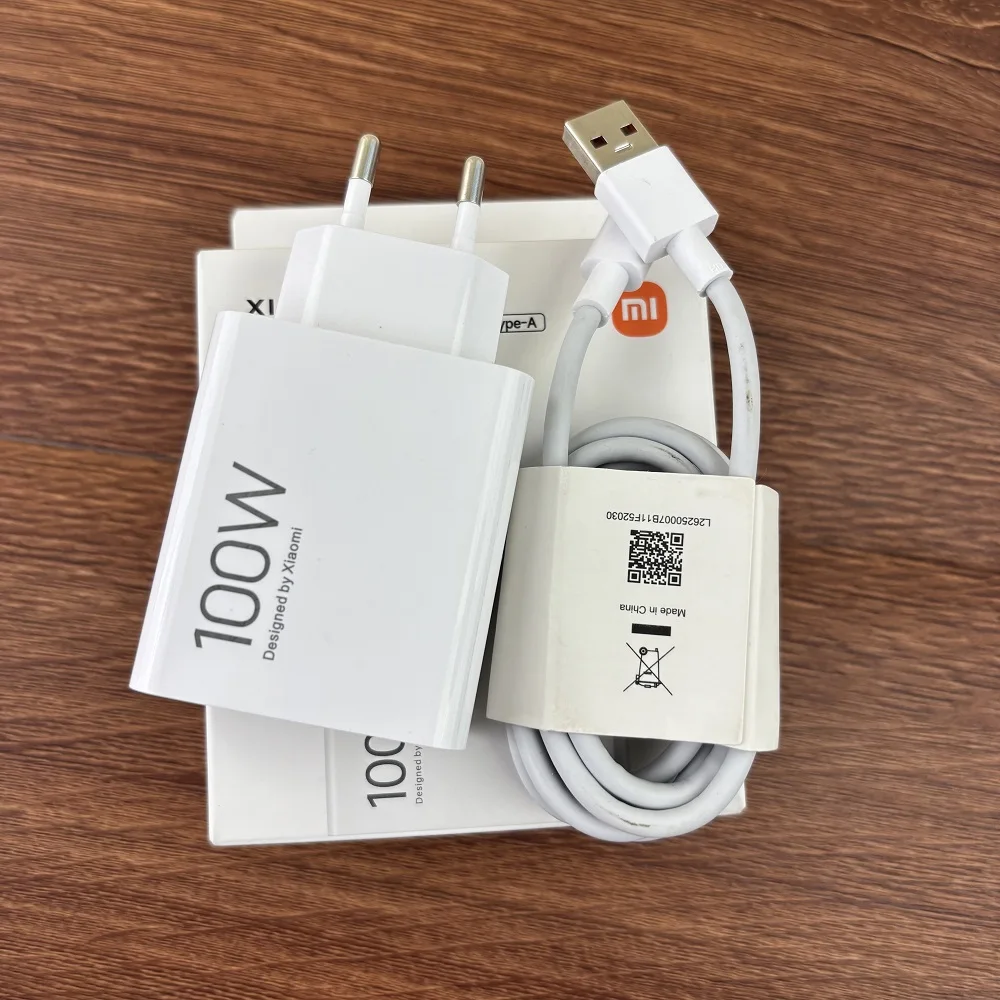 Xiaomi 100W HyperCharge Combo Type-A Power Adapter 1M 6A Turbo Fast Charging Cable for MI 17 15 Ultra 14 13 Redmi K90 80 Pro Max