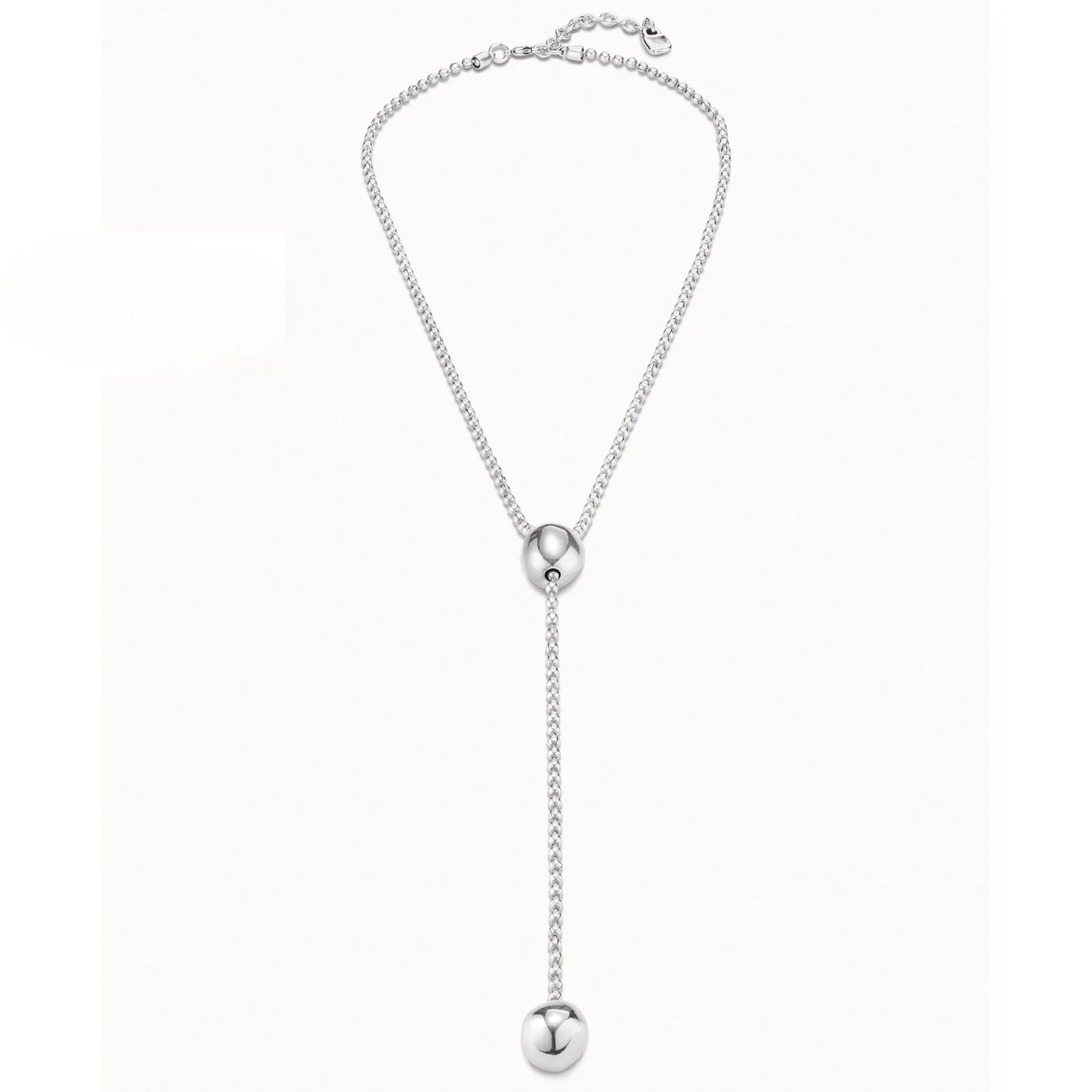 2025 autumn niche unique design gold and silver round bead necklace, genderless accessory creative gift