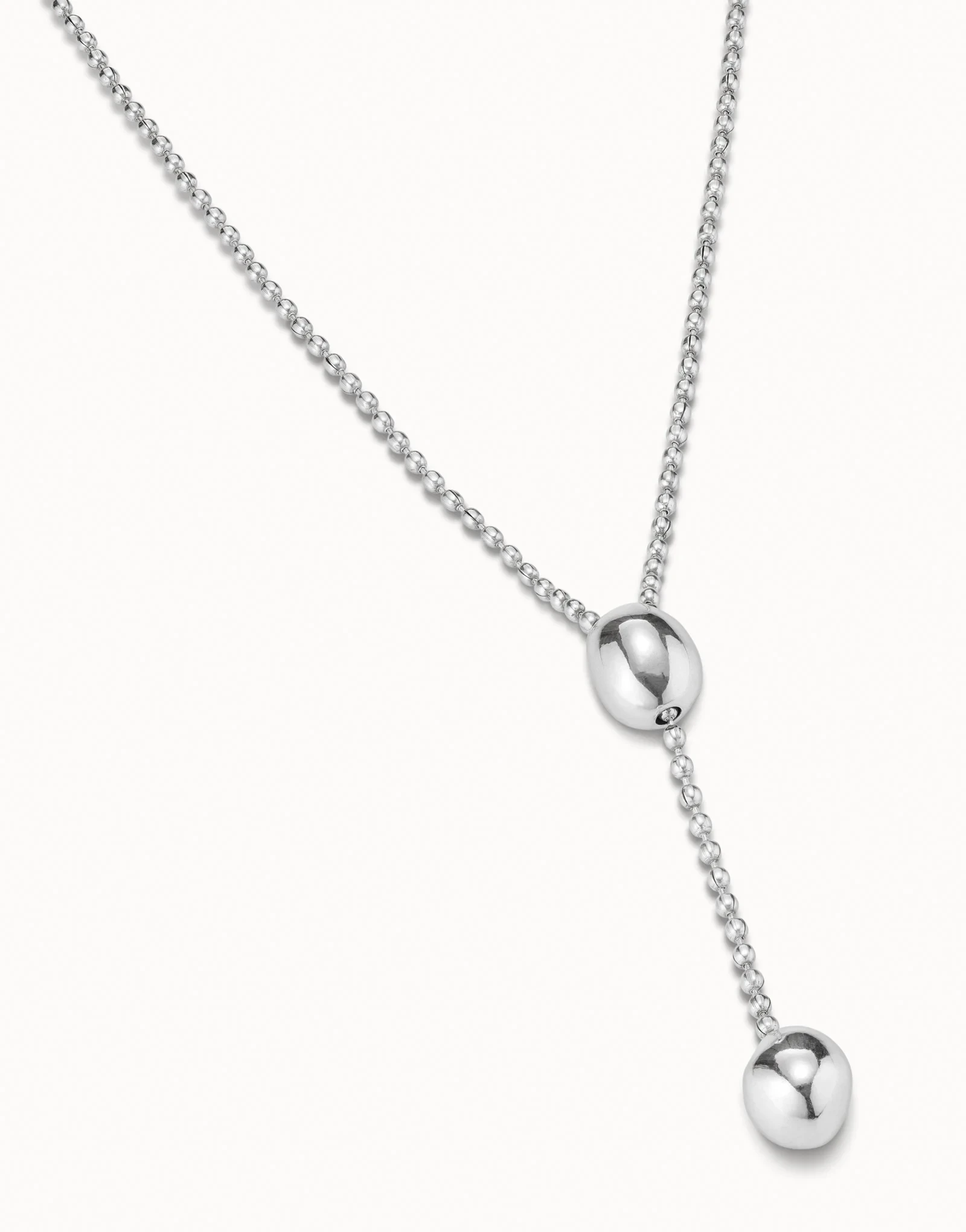 2025 autumn niche unique design gold and silver round bead necklace, genderless accessory creative gift
