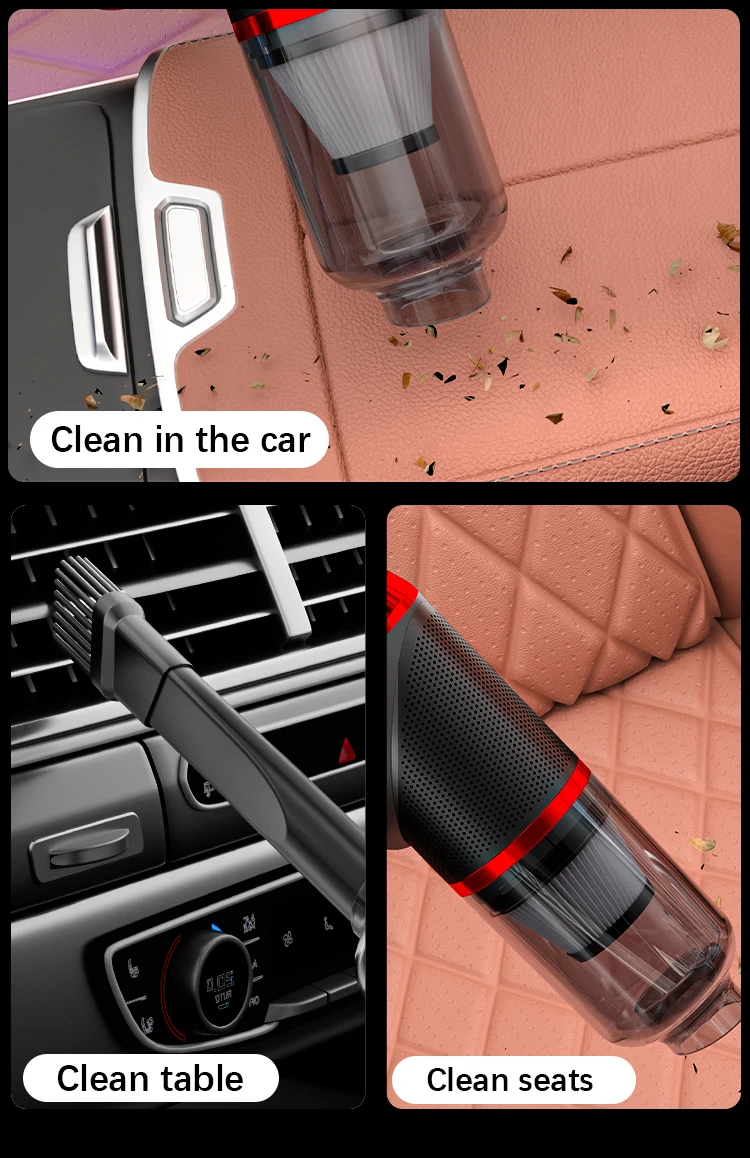 SZUK New 178000Pa Mini Car Vacuum Cleaner Wireless Handheld Cleaner Cleaning Machine Strong Powerful Portable Vacuum Cleaner Car