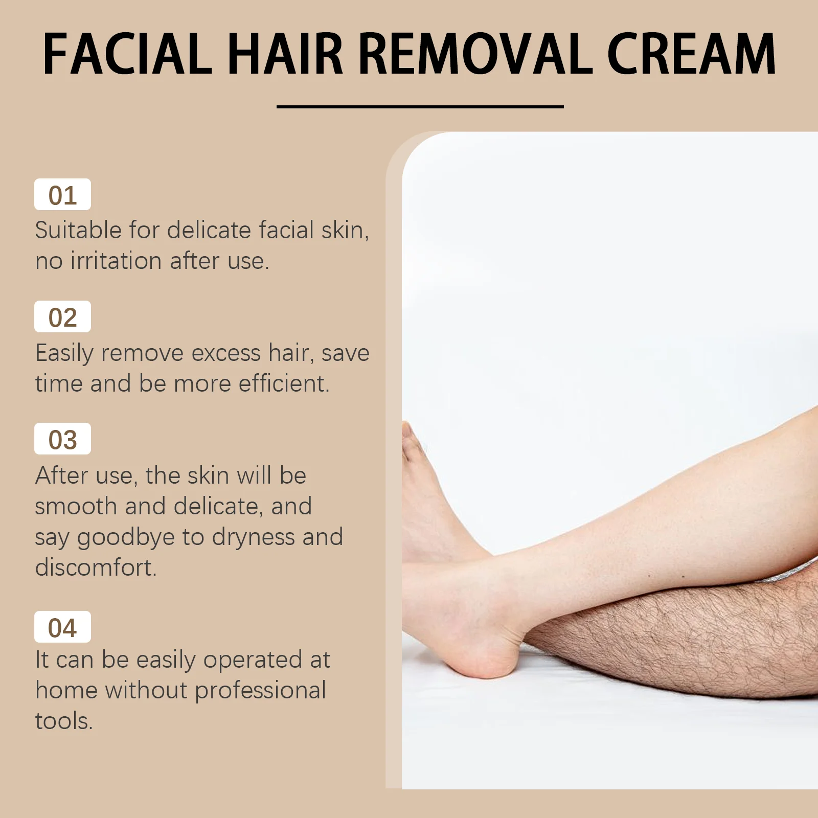 Coconut Oil Hair Removal Cream Face Armpit Leg Arm Beard Fast Hair Remover Painless Nourishing Smooth Skin Hair Growth Inhibitor