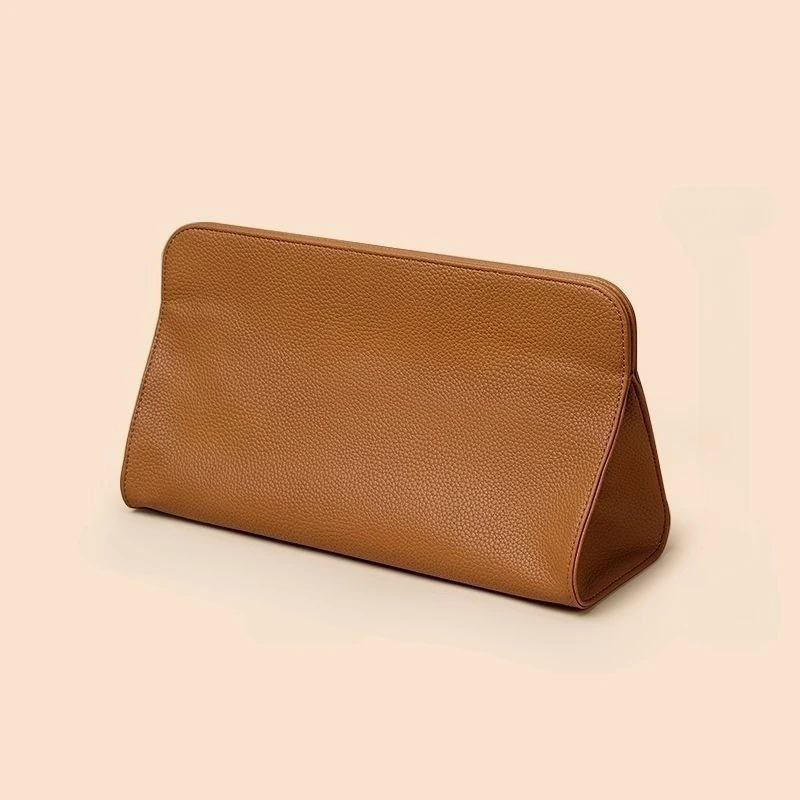 Hairdressing Tool Organizer Bag PU Leather Hair Straightener Curling Iron Storage Bag Hair Dryer Storage for Home Makeup Tools