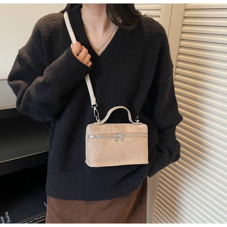 Winter Autumn Premium Suede Crossbody Bags Retro Vintage Messenger Bags for Women Fashion Texture and Versatile Shoulder Bags