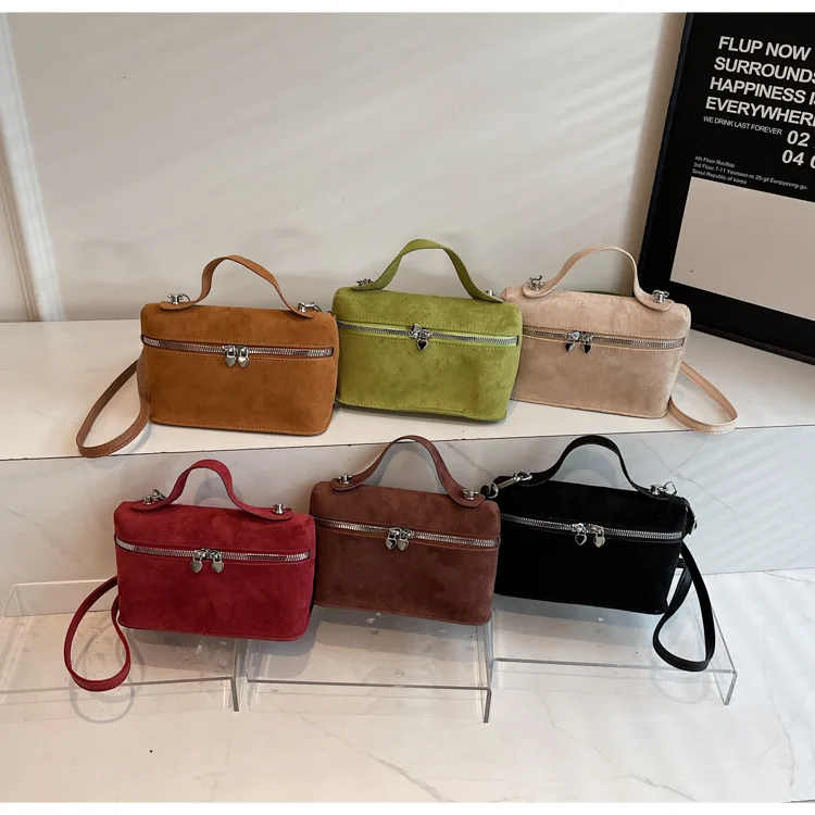 Winter Autumn Premium Suede Crossbody Bags Retro Vintage Messenger Bags for Women Fashion Texture and Versatile Shoulder Bags