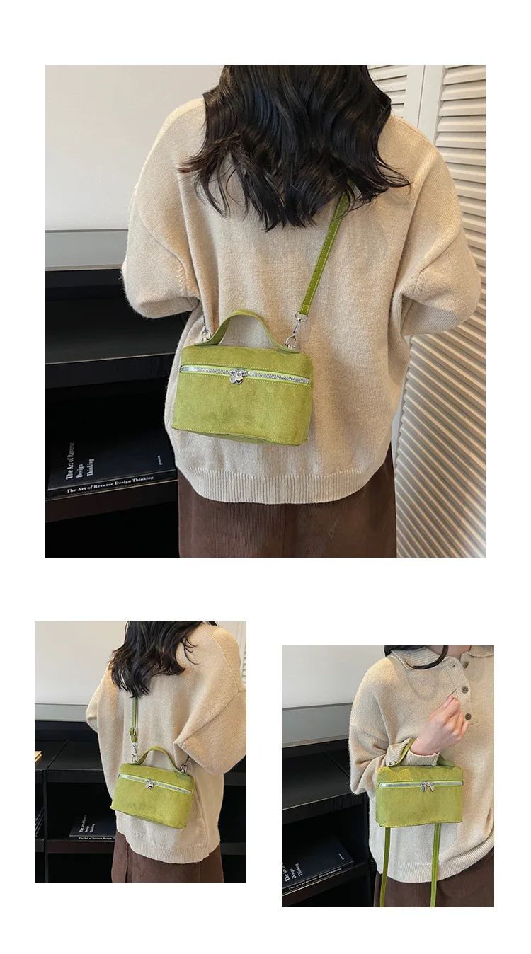 Winter Autumn Premium Suede Crossbody Bags Retro Vintage Messenger Bags for Women Fashion Texture and Versatile Shoulder Bags