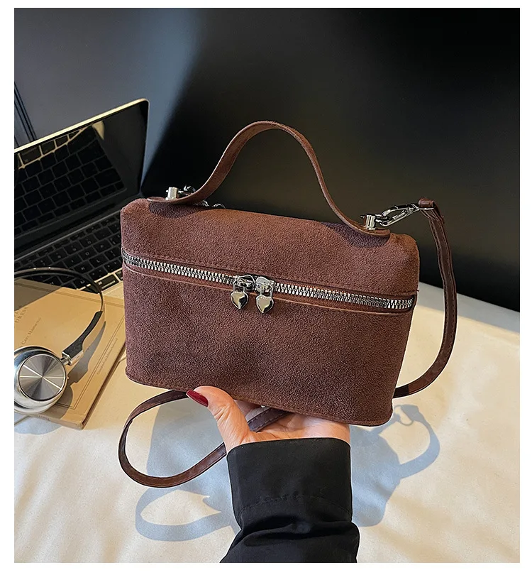 Winter Autumn Premium Suede Crossbody Bags Retro Vintage Messenger Bags for Women Fashion Texture and Versatile Shoulder Bags
