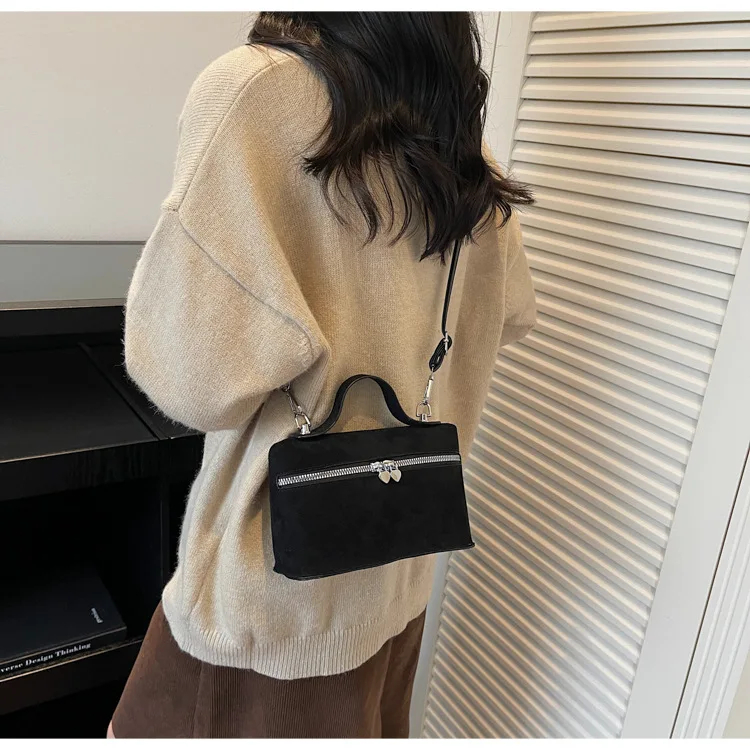 Winter Autumn Premium Suede Crossbody Bags Retro Vintage Messenger Bags for Women Fashion Texture and Versatile Shoulder Bags