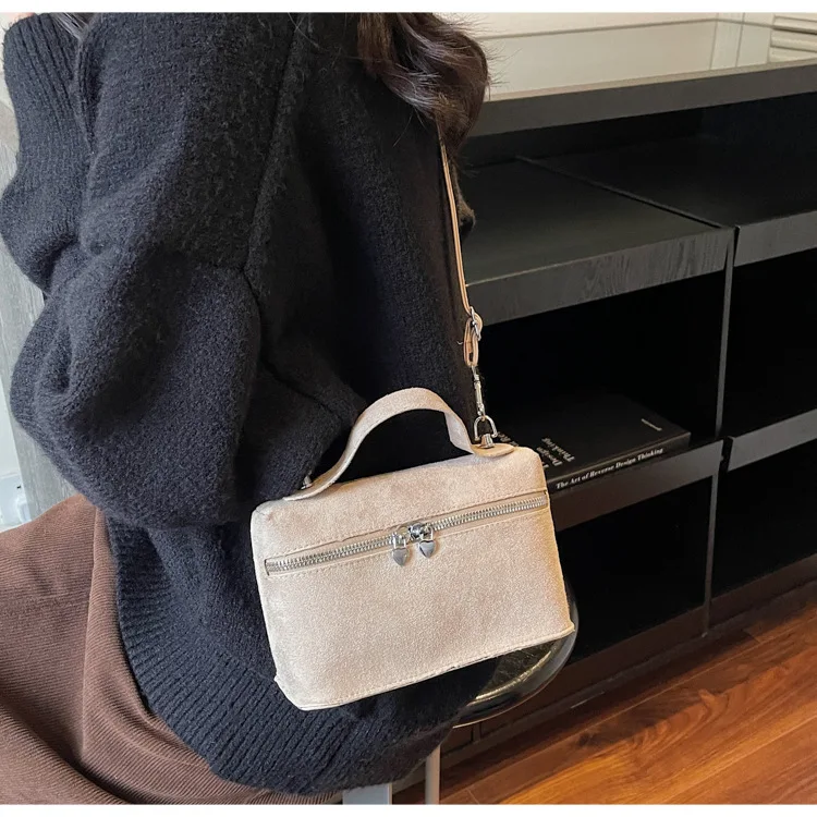 Winter Autumn Premium Suede Crossbody Bags Retro Vintage Messenger Bags for Women Fashion Texture and Versatile Shoulder Bags
