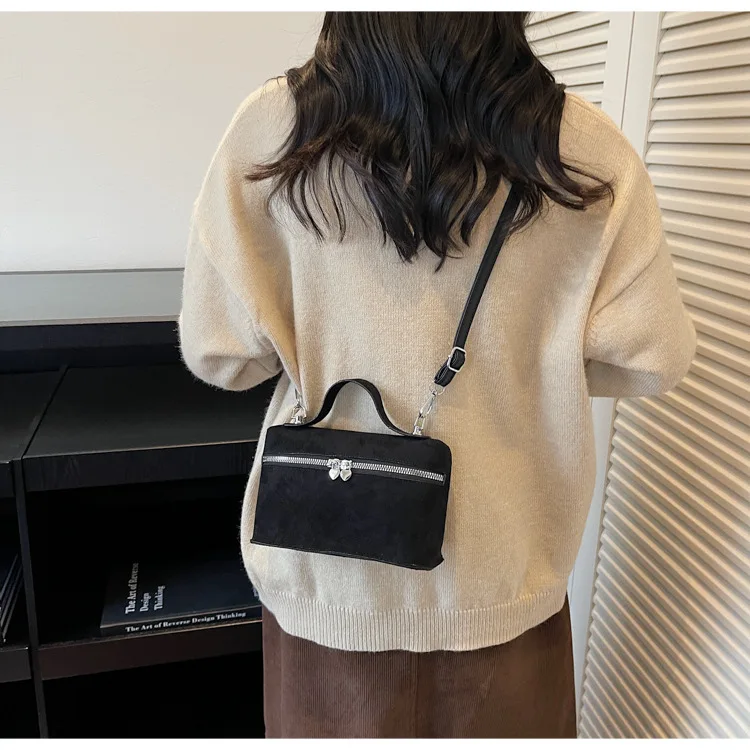 Winter Autumn Premium Suede Crossbody Bags Retro Vintage Messenger Bags for Women Fashion Texture and Versatile Shoulder Bags