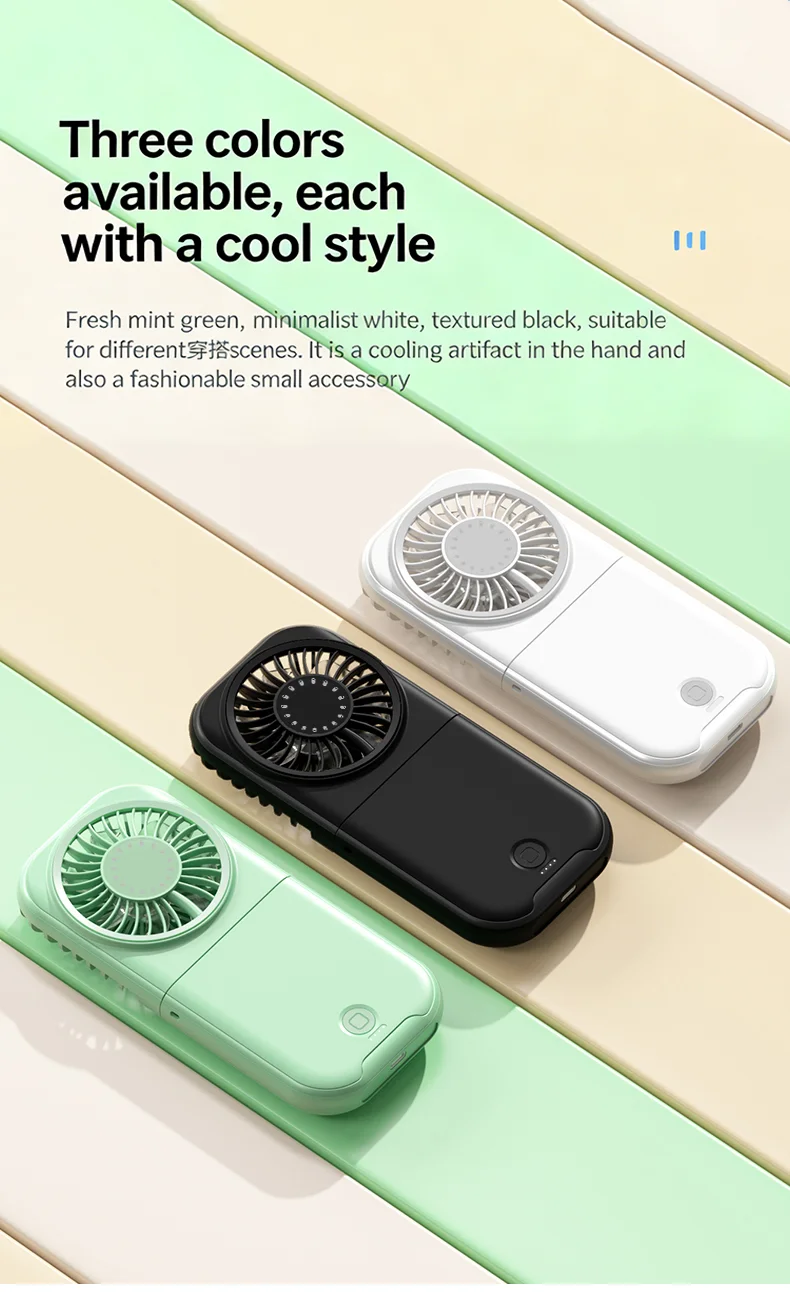 X30 USB Small Fan Outdoor Portable Handheld Fan Ultra-Quiet Slim Folding Mini Desktop Fan