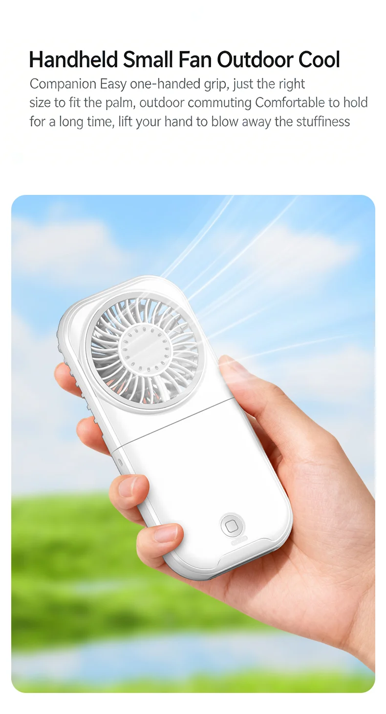 X30 USB Small Fan Outdoor Portable Handheld Fan Ultra-Quiet Slim Folding Mini Desktop Fan