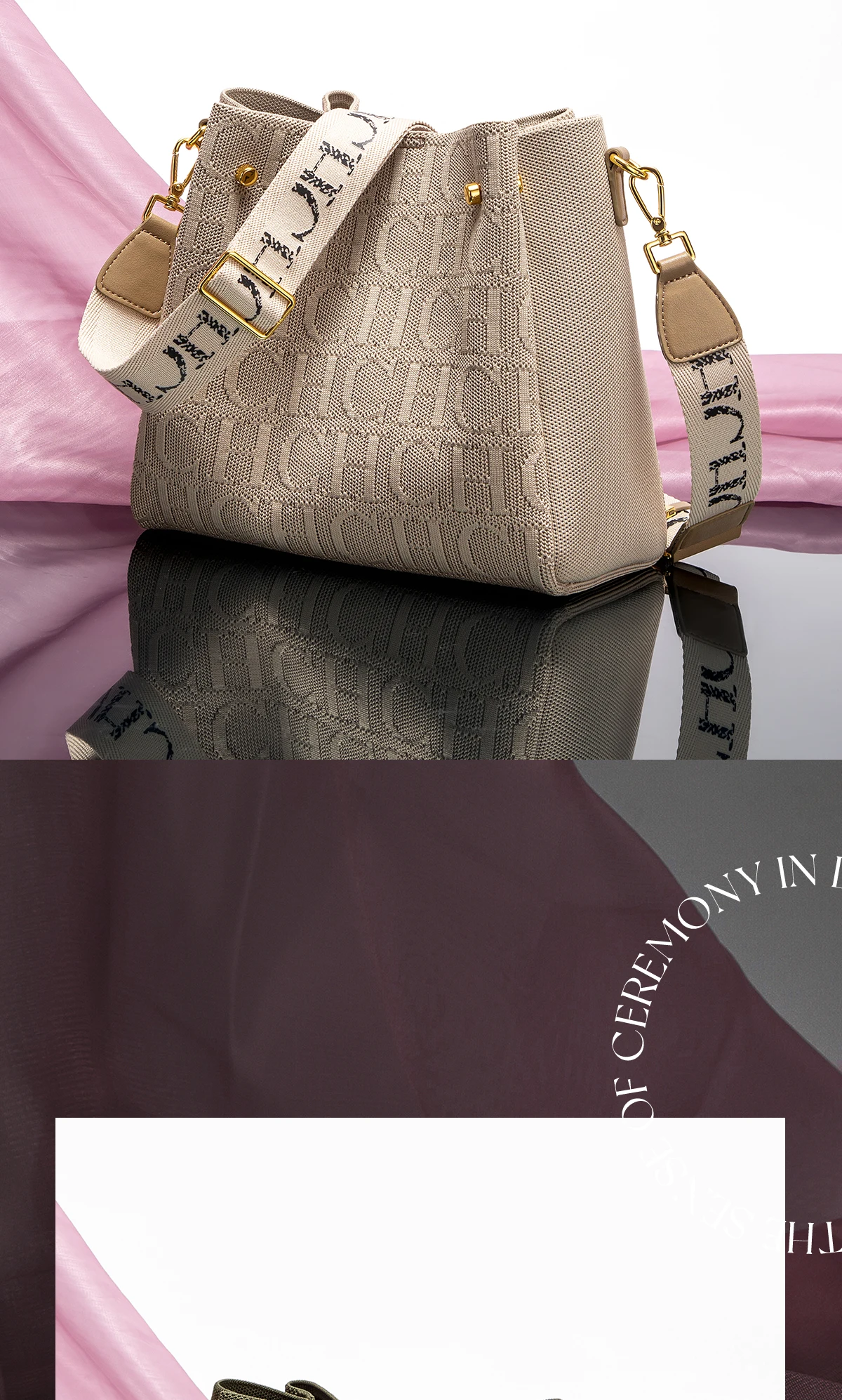 CH Autumn Winter Classic Crossbody Bag Brand Temperament Fashionable Casual Large Capacity Women's Shoulder Bag