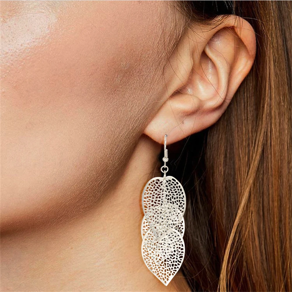 10/20/30/50Pairs/Lot Retro Trend Bohemian Frosting Carved Hollow Earrings For Women Mix Style Jewelry Party Gifts Wholesale
