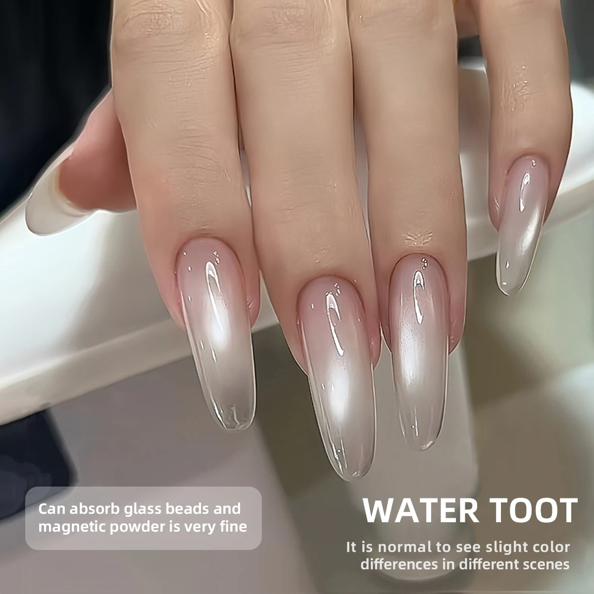 XEIJAYI 3pcs 15ml White Plain Water Cat's Eye Magnetic Gel Nail Polish - Ultra Shine, Quick-Dry, Soak-Off UV/LED Varnish for Stu