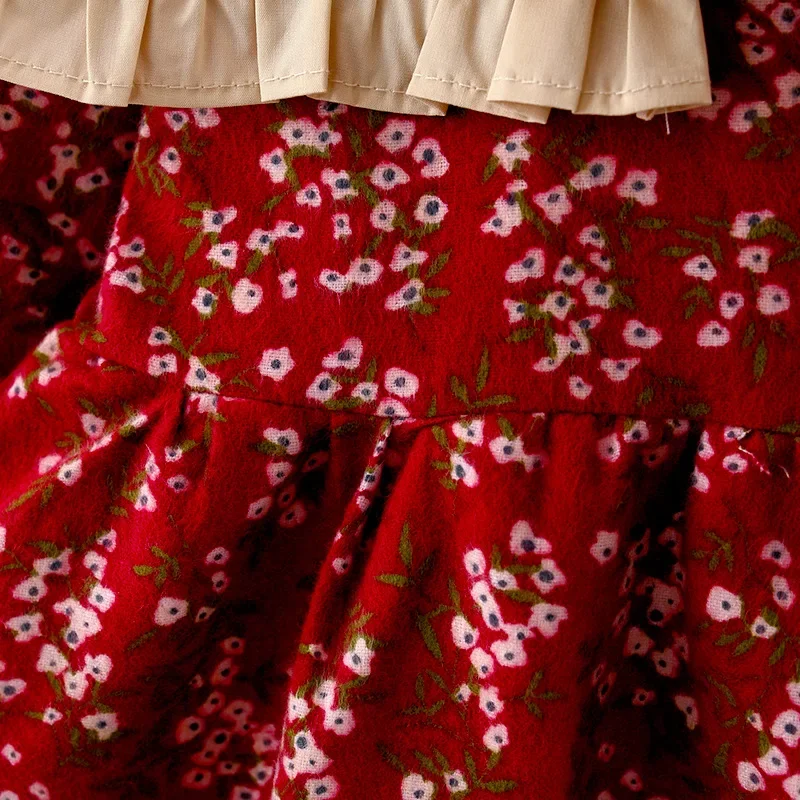 Children's Spring and Autumn Clothing Girls' Long Sleeved Printed Dress Children's Princess Dress Baby Dress
