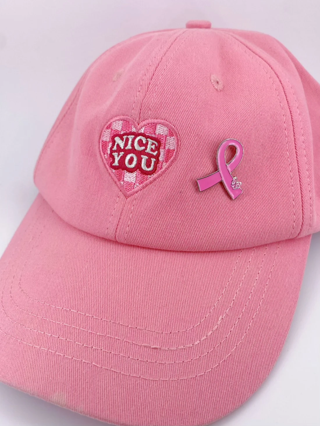Pink Ribbon Pins Breast Cancer Awareness Enamel Lapel Pin for Women Pink Ribbon Brooch Pins Pink Butterfly Ribbon