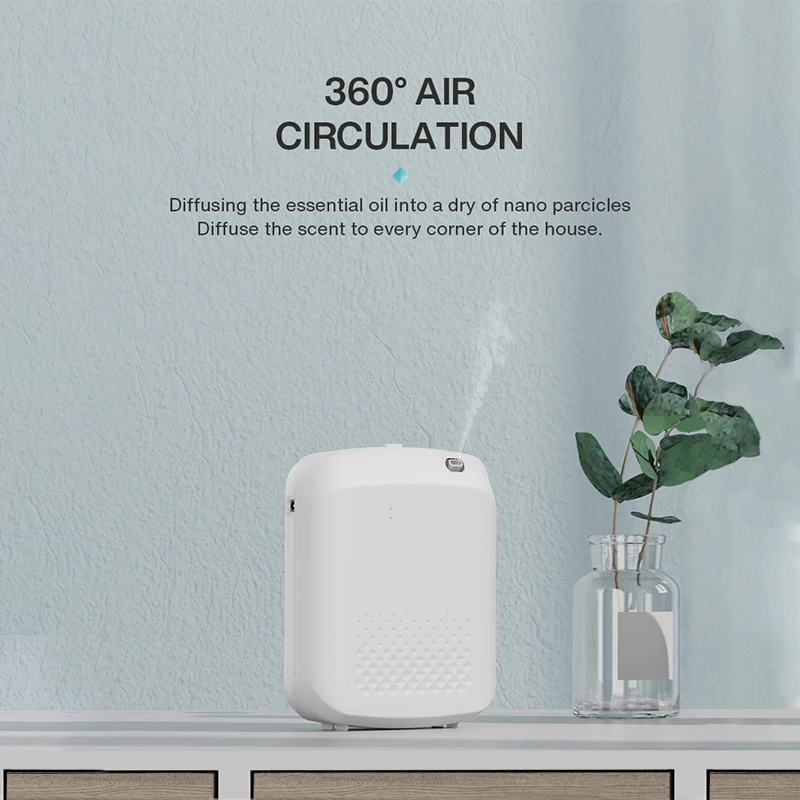 Room Fragrance Diffuser Wall Mounted Hotel Air Freshener Bluetooth Flavoring Diffuser For Essential Oil Electric Smell For Home