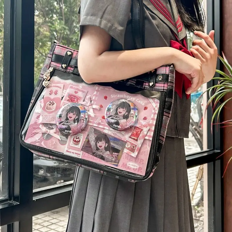 New Original Subculture Punk Goth Hottie Ulzzang Ita Bag Street Trend Ladies Large Capacity Y2K Tote Bag Fashion Shoulder Bag