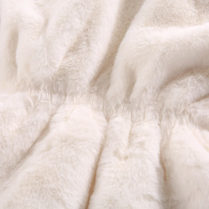 1-7 Year Baby Girls Jacket Autumn Winter Warm Faux Fur Coat For Girls Christmas Princess Outwear Fashion Plush Children Clothing