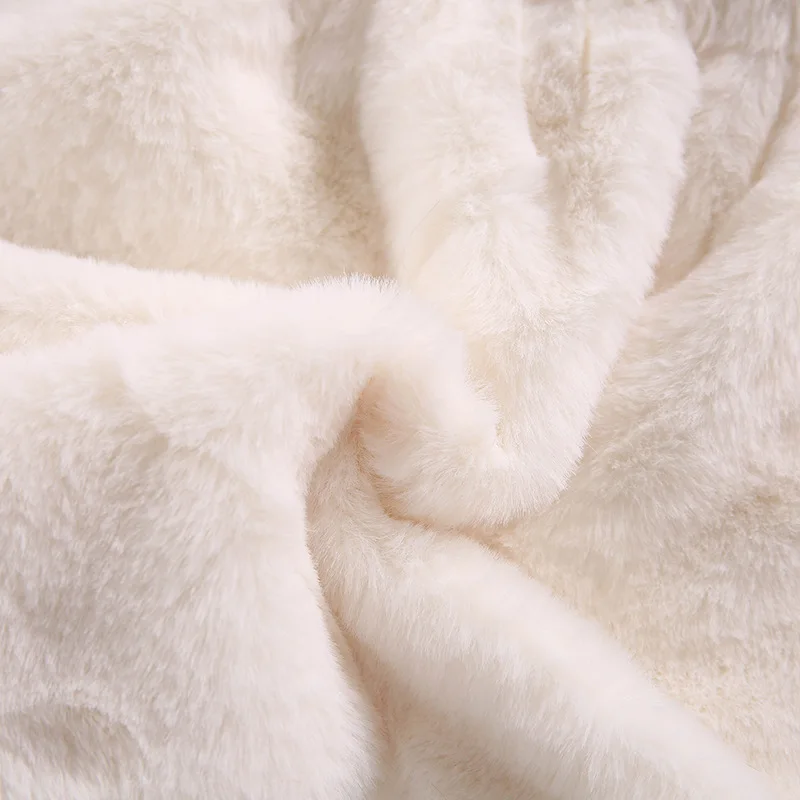 1-7 Year Baby Girls Jacket Autumn Winter Warm Faux Fur Coat For Girls Christmas Princess Outwear Fashion Plush Children Clothing