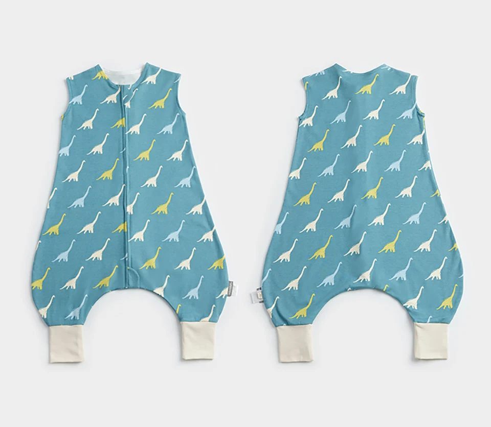 Kids Pajamas Summer Thin Sleeveless Split Legs Jumpsuit 2-Ways Zippers Children Sleepwear 1-4 Years Girls Boys Sleeper Blanket